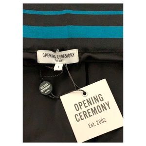 NWT OC wide leg w teal tipped elasticated waist